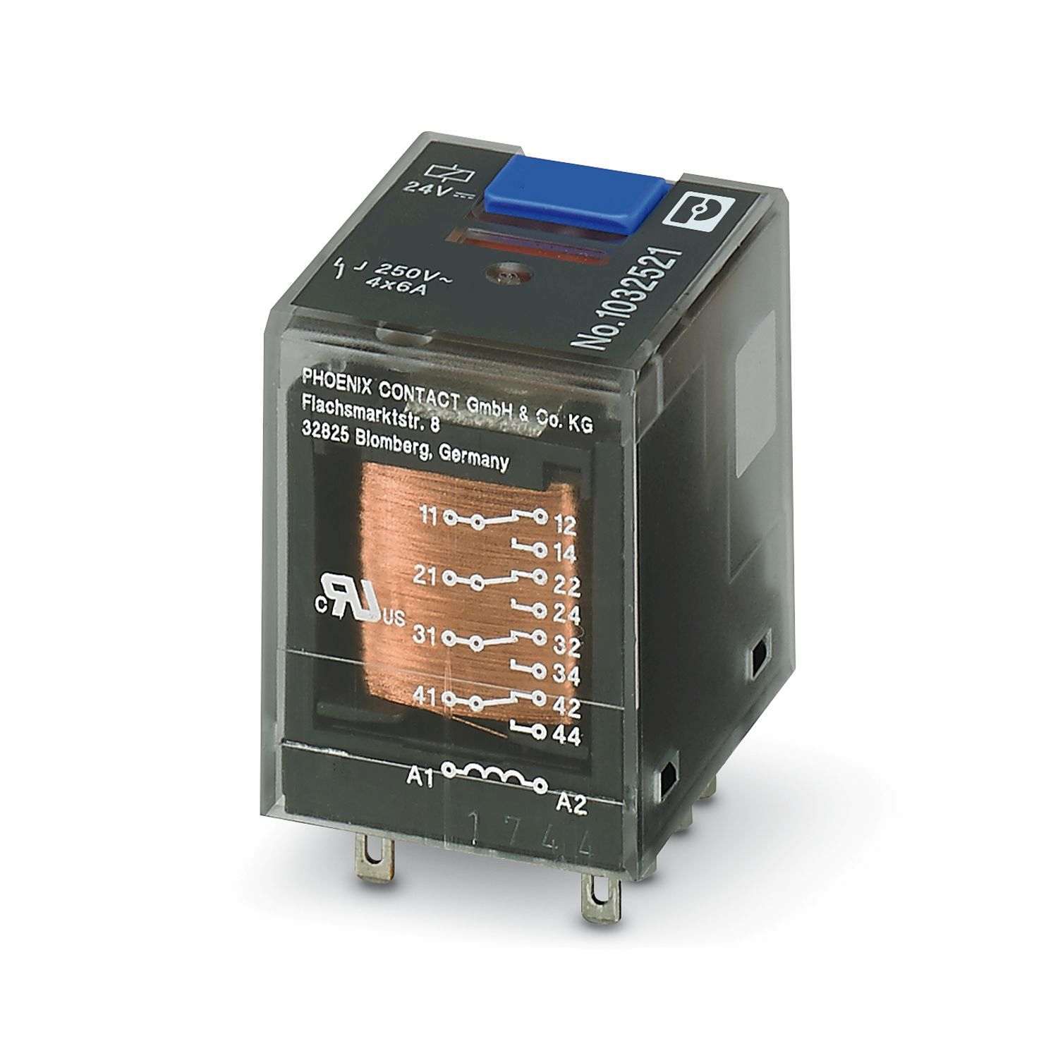 Relais auxiliaire IR-BL-24VDC/4OF-6A