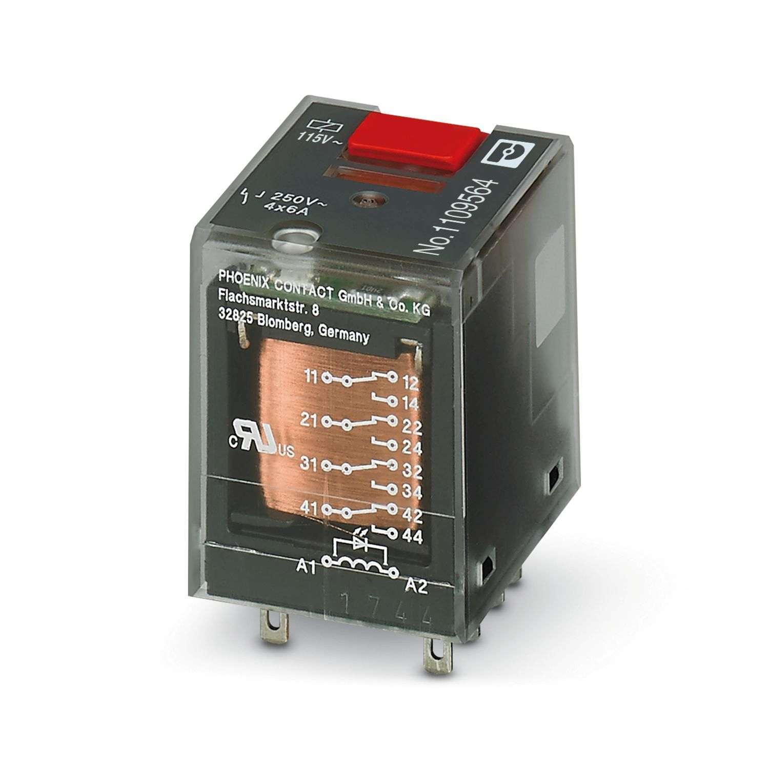 Relais d'interface 115AC/4X21